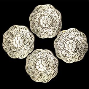 Silver button covers 4  
